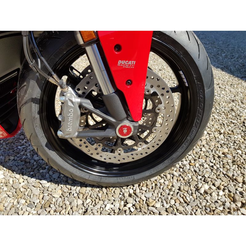 Tappo forcella anteriore lato destro  DUCATI  Rosso