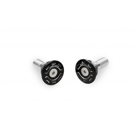TT539BS Tappi telaietto posteriore XDiavel bicolore DUCATI Nero/Argento  CNC RACING
