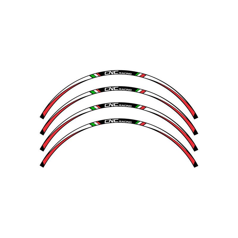 Kit adesivi ruota da 17 pollici Nero