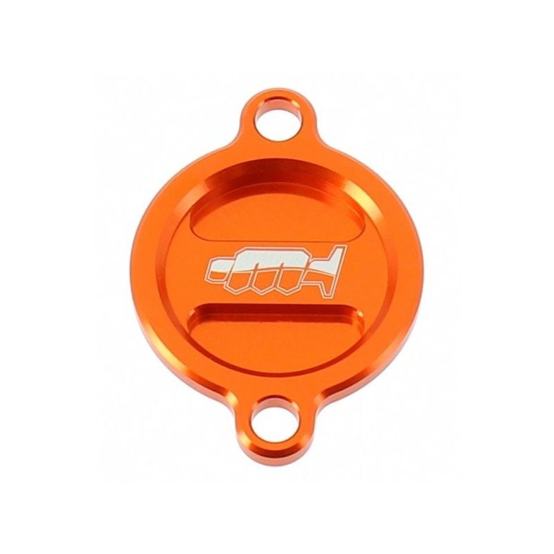 Coperchio filtro olio KTM 450 SMR 2009-2012 Arancione