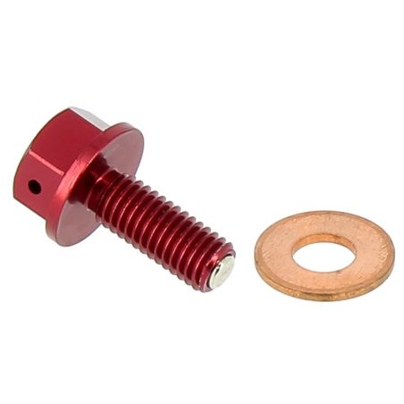 Tappo drenaggio olio con inserto magnetico HONDA CRF 250 R 2010-2017 Rosso