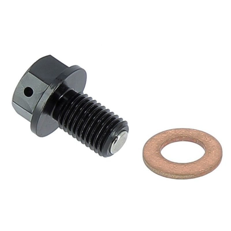 Tappo drenaggio olio con inserto magnetico YAMAHA YZ 125 2005-2019 Nero