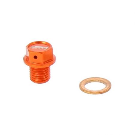 Tappo drenaggio olio con inserto magnetico KTM 125 EXC 2002-2016 Arancione