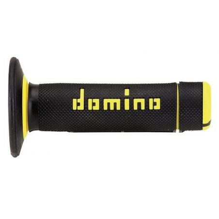 Manopole DOMINO Cross  Nero/Giallo