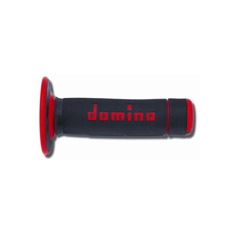 Manopole DOMINO Cross  Nero/Rosso