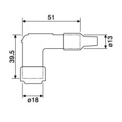 Pipette copricandela NGK   Sigla: LB05E