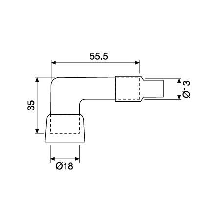Pipette copricandela NGK   Sigla: LB05F