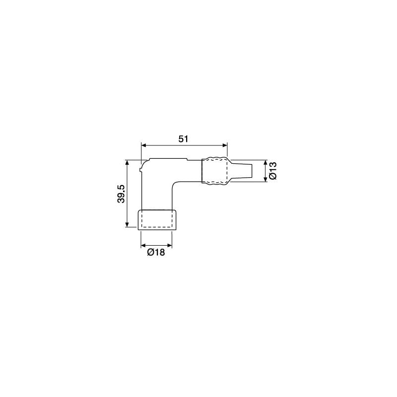 Pipette copricandela NGK   Sigla: LD05F