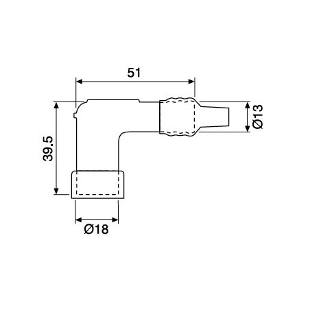 Pipette copricandela NGK   Sigla: LD05F