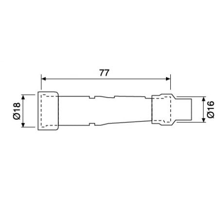 Pipette copricandela NGK   Sigla: SD05F