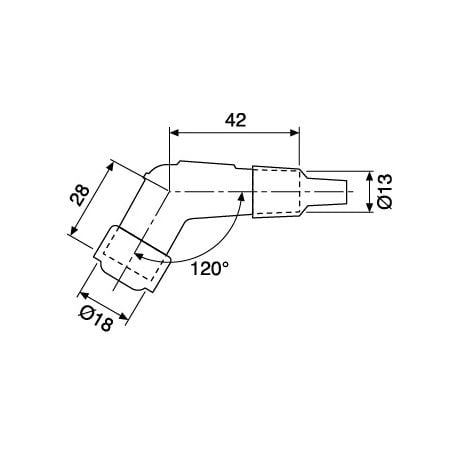 Pipette copricandela NGK   Sigla: YB05F