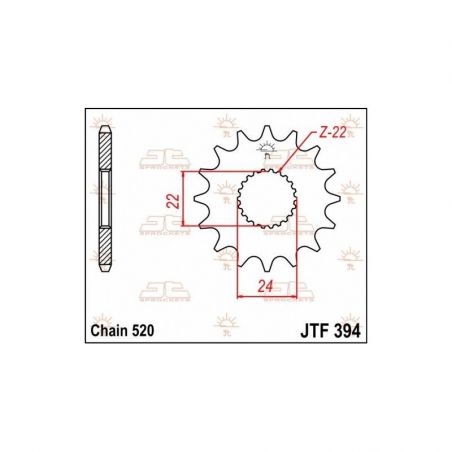 Pignone in acciaio JT strada APRILIA RS 125 1993-2011