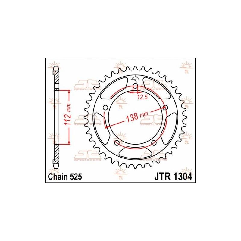 Corona in acciaio JT strada HONDA CBR 900 RR Fireblade 1996-1999