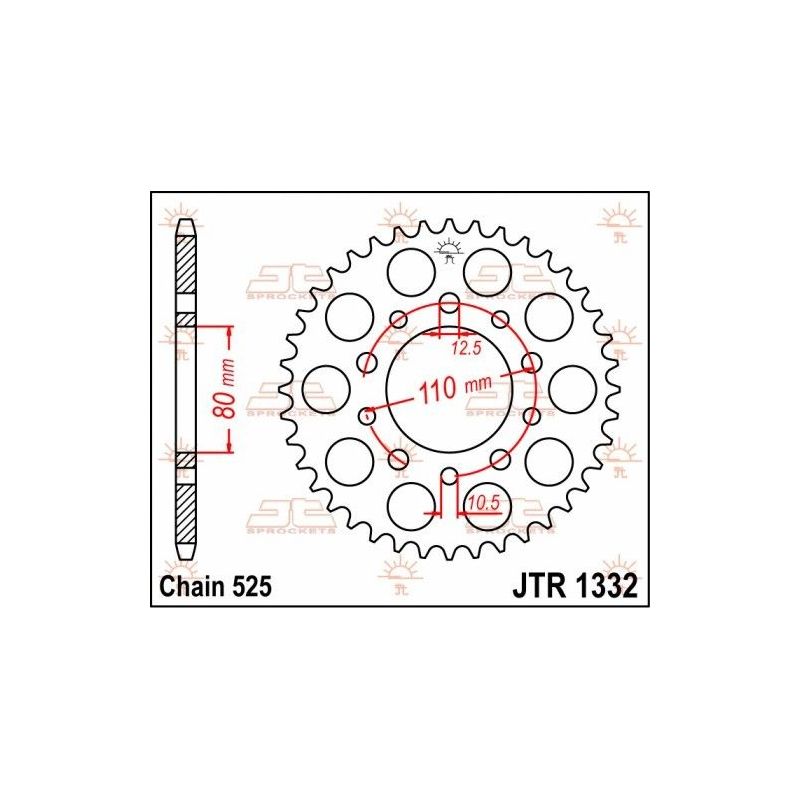 Corona in acciaio JT strada HONDA CB 500 1994-2003
