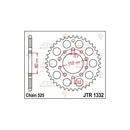 Corona in acciaio JT strada TRIUMPH 800 America 2003-2006