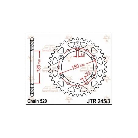 Corona in acciaio JT strada YAMAHA XJ 600 2009-2015