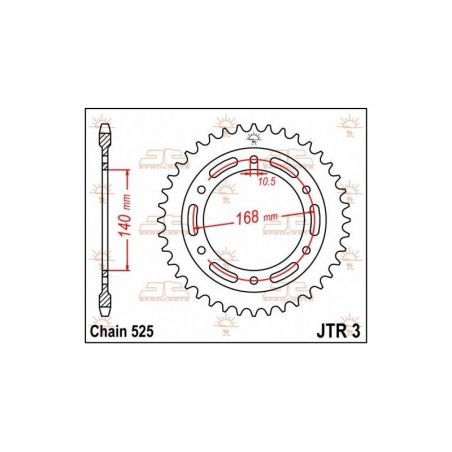 Corona in acciaio JT strada BMW F 800 2008-2018