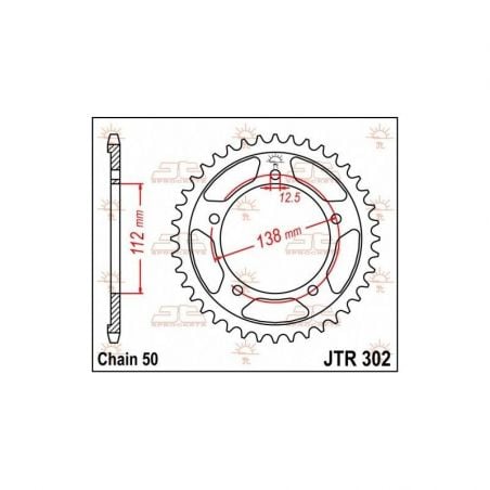 Corona in acciaio JT strada HONDA CBF 1000 F 2006-2016