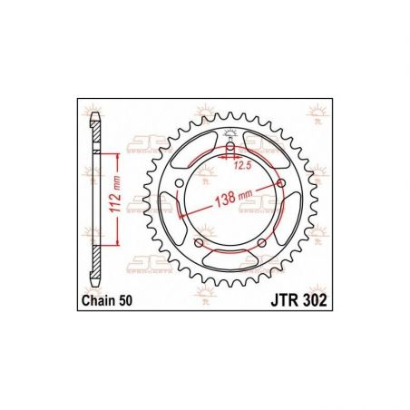 Corona in acciaio JT strada HONDA CBR 900 RR Fireblade 1992-1995