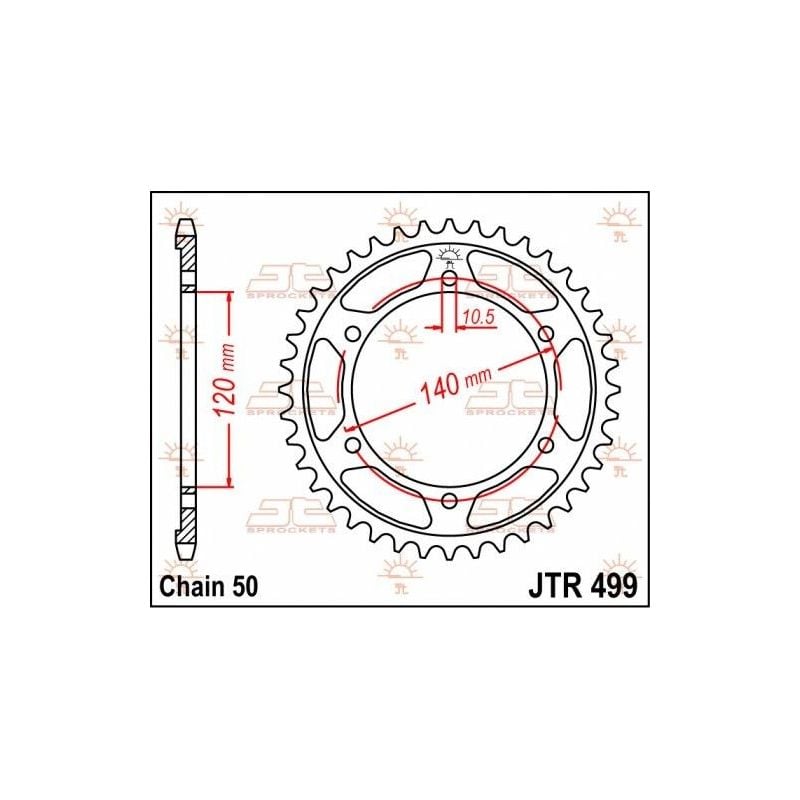 Corona in acciaio JT strada SUZUKI TL 1000 1997-2002