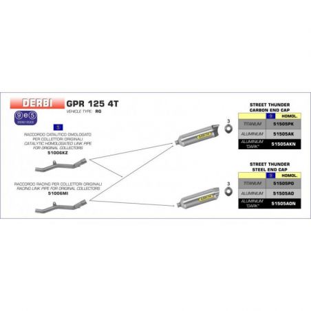 Connection Derbi GPR 125 4T...