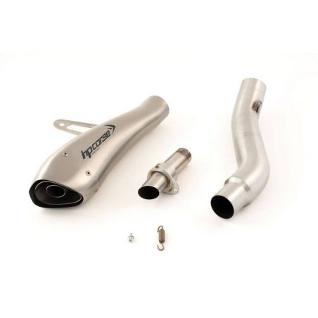 DUHY1005-AB COPPIA TERMINALI SCARICO HYDROFORM SATINATO DUCATI MONSTER 796 2010-2014 OMOLOGATO 