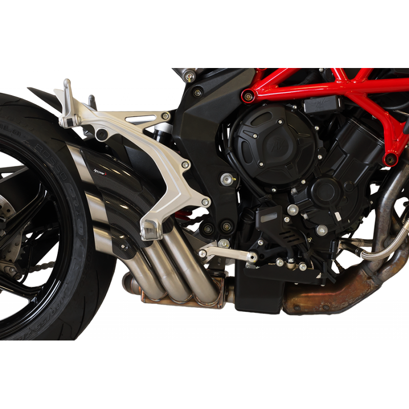 MV3HY1004SCG-A TERMINALE HYDROTRE CARBONIO P.INOX MV AGUSTA BRUTALE FINO 2016 OMOLOGATO  HP CORSE