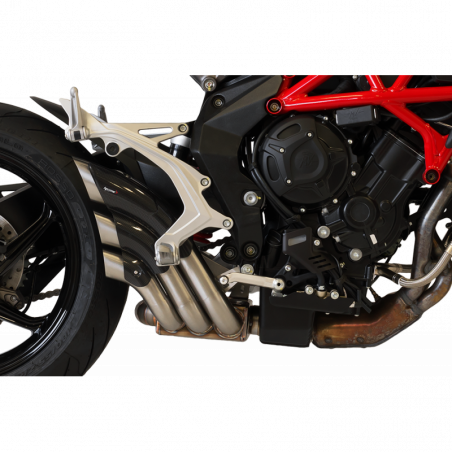 VMV3HY1006SCG-A TERMINALE HYDROTRE LINE SATINATO CARBONIO P.INOX MV AGUSTA DRAGSTER 800 / RR RACING