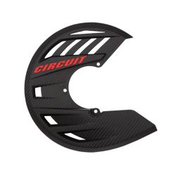 COPRIDISCO CARBON LOOK CON SCRITTA ROSSA (Rif.CIRCUIT: CD007-2DA)