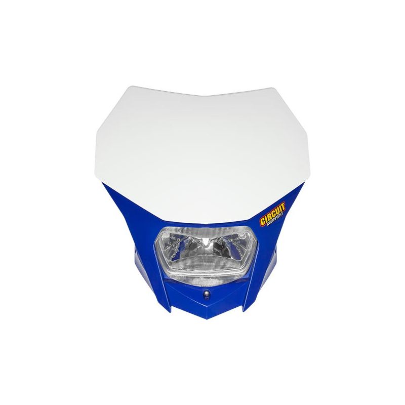 507049 PORTAFARO BAGUS BIANCO-BLU CON LAMPADA ALOGENA 12V 35/35W (Rif.CIRCUIT: HL020-242)  CIRCUIT