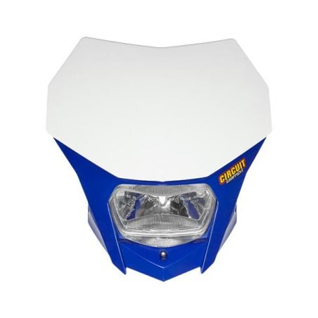 PORTAFARO BAGUS BIANCO-BLU CON LAMPADA ALOGENA 12V 35/35W (Rif.CIRCUIT: HL020-242)