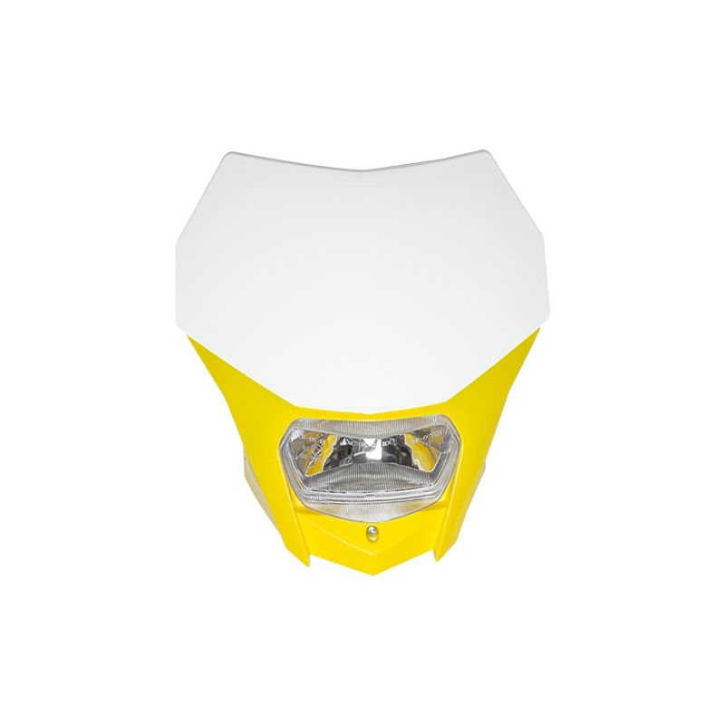 PORTAFARO BAGUS BIANCO-GIALLO CON LAMPADA ALOGENA 12V 35/35W (Rif.CIRCUIT: HL020-262)