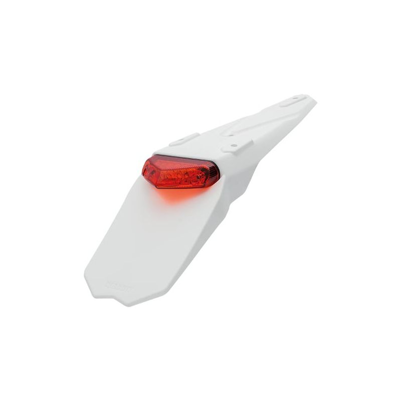 507052 PORTATARGA MINI MANTIS BIANCO CON FANALINO ROSSO 15 LED OMOLOGATO (Rif.CIRCUIT: PT003-225) 