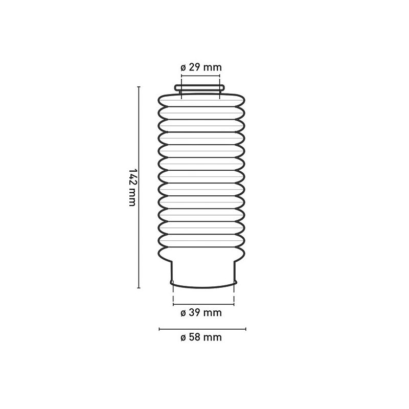 SOFFIETTO 13 DENTI CG 150 BLACK (Rif.CIRCUIT: SS008-001)