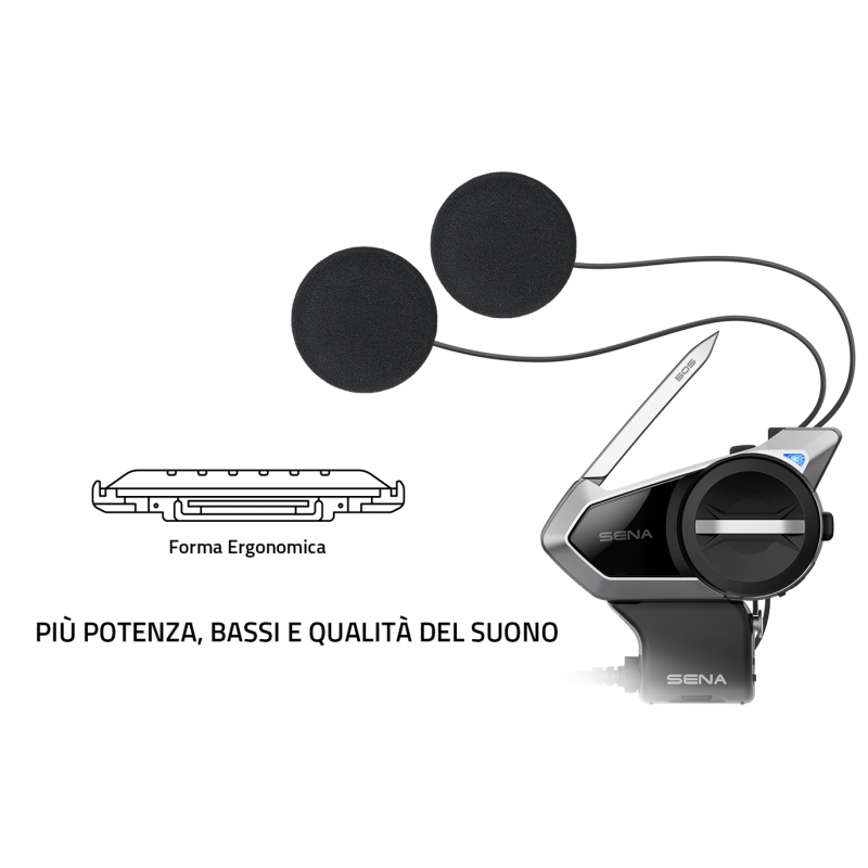 50S-01D INTERFONO DOPPIO BLUETOOTH 5 SENA 50S COMANDI VOCALI 8 LINGUE + MESH 2.0  SENA