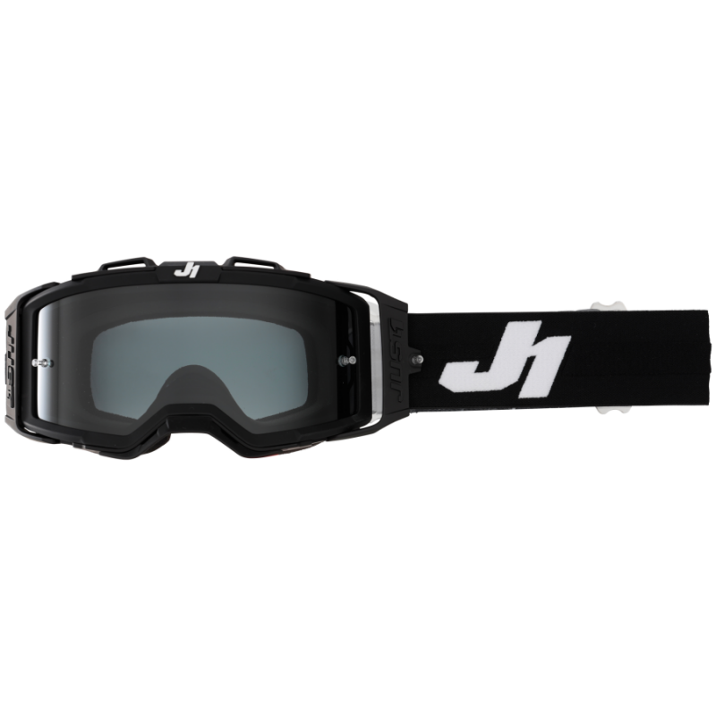 8050038569910 JUST1 NERVE MASCHERA MX ENDURO SOLID BLACK/WHITE  JUST 1