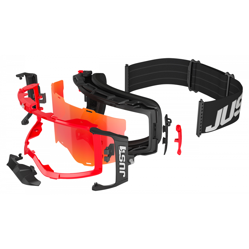 8050038569910 JUST1 NERVE MASCHERA MX ENDURO SOLID BLACK/WHITE  JUST 1