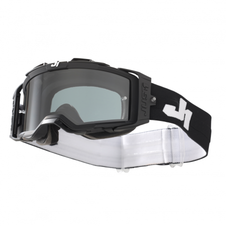 8050038569910 JUST1 NERVE MASCHERA MX ENDURO SOLID BLACK/WHITE  JUST 1