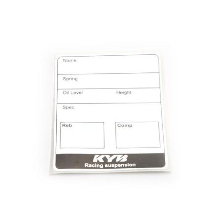 150350000110 150350000110 label suspension name, oil level, spring PRD  KAYABA