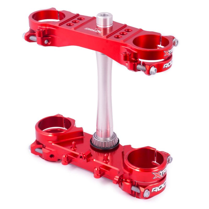 Piastre Sterzo XTRIG ROCS-TECH OFF-SET FISSO 20mm HONDA CRF250 CRF450 ROSSA