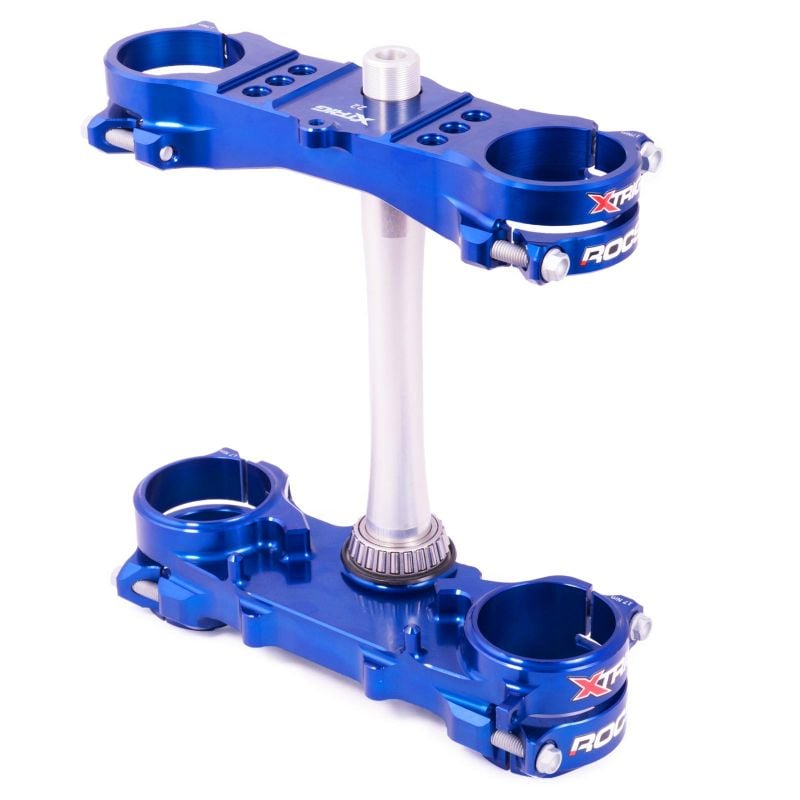 Piastre Sterzo XTRIG ROCS-TECH OFF-SET FISSO 22mm YAMAHA YZ250F YZ450F BLU