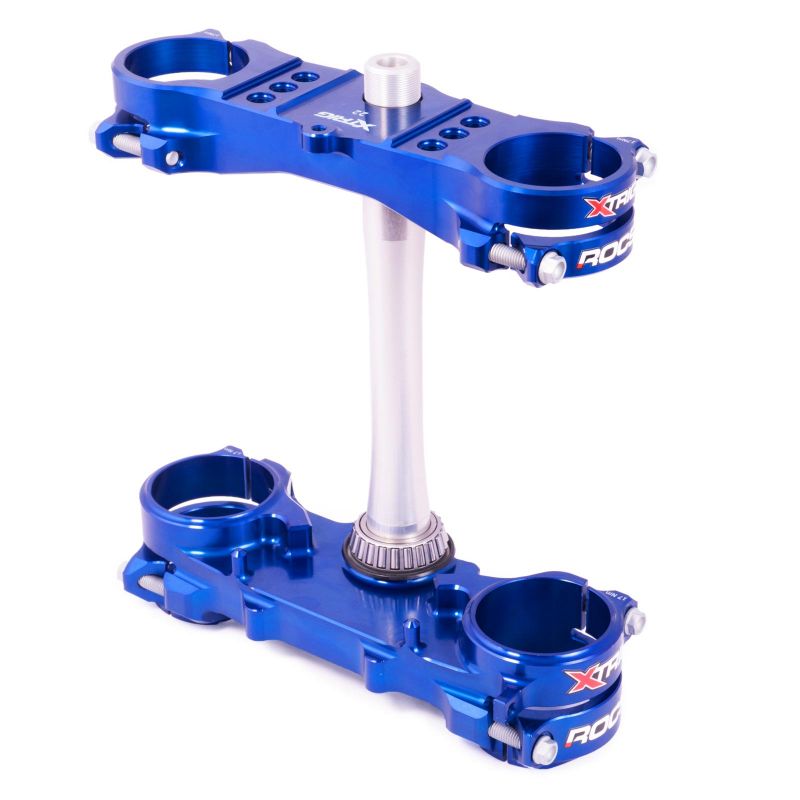 Piastre Sterzo XTRIG ROCS-TECH OFF-SET FISSO 25mm YAMAHA  YZ450F BLU