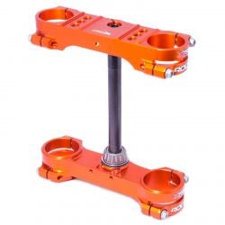 40504002 Piastre Sterzo XTRIG ROCS-TECH OFF-SET FISSO 22 mm KTM SX65 ARANCIO 