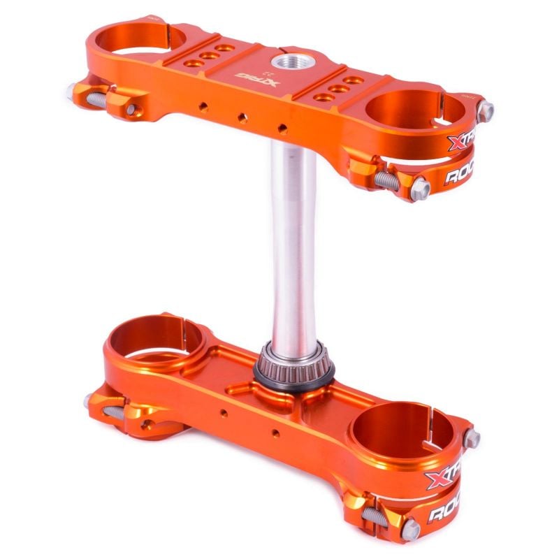 40505006 Piastre Sterzo XTRIG ROCS-TECH OFF-SET FISSO 20 mm KTM EXC / EXC-F 125/500 ARANCIONE 