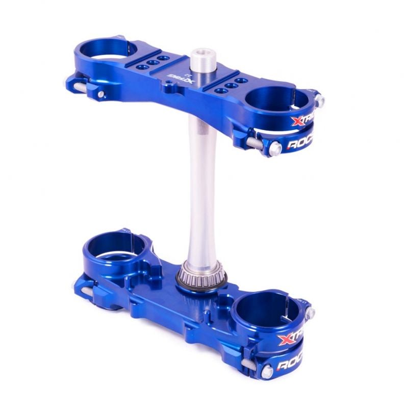 40201011 Piastre Sterzo XTRIG ROCS-TECH OFF-SET FISSO 25mm YAMAHA YZ125 15-21 BLU  XTRIG