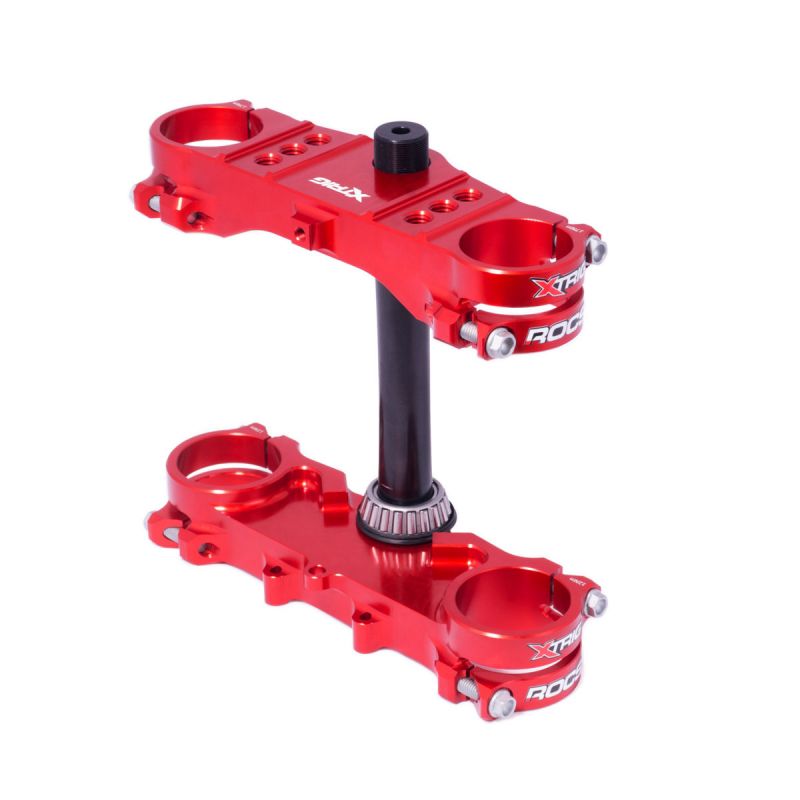 40104001 Piastre Sterzo ROCS Kit M12 Sup-Inf perno cuscinetti Honda CRF 150 offset 28 ROSSE  XTRIG