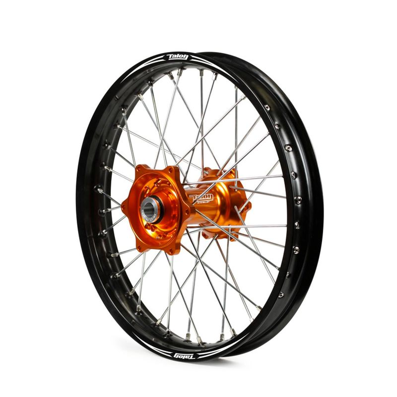 TE632L RUOTA POSTERIORE TALON EVO KTM EXC 125-250-300 EXC-F 250-350-450-500 03-18 ARANCIONE/NERO