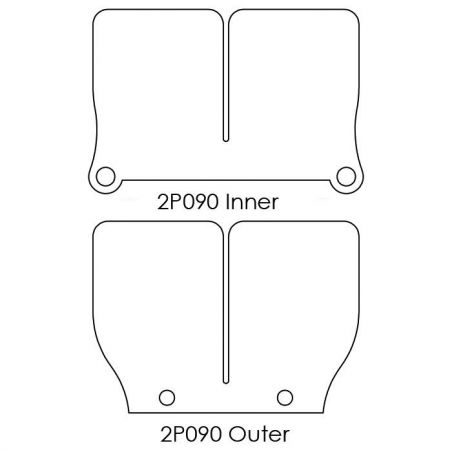 MT2P090-1 V-Force 2 - lamelle di ricambio HUSQVARNA CR 125 125 1997-2003