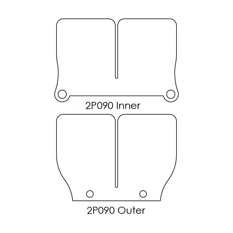 MT2P090-1 MT2P090-1 V-Force 2 - Husqvarna-Ersatzlamellen SM 125 125 1998-1999  MOTO TASSINARI