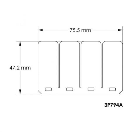 MT3P794A MT3P794A V-Force 3 - Lamellas Remplacement Polaris Moto-Moto - SL / SLT Hurricane 700 700